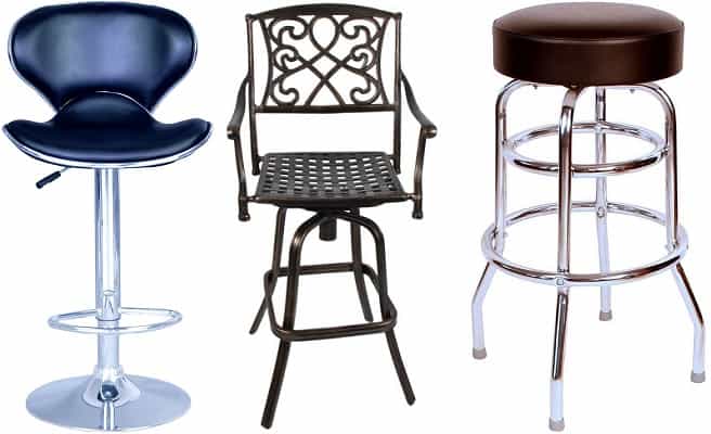 best-outdoor-bar-stools-swivel-wicker-wood-and-chrome