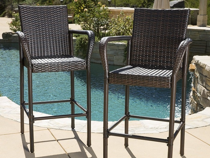 Best Outdoor Bar Stools - Swivel, Wicker, Wood and Chrome