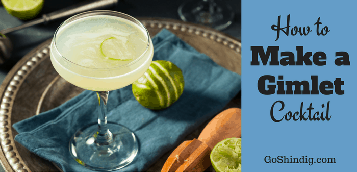 Gimlet cocktail drink