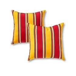 Striped Outdoor Pillow