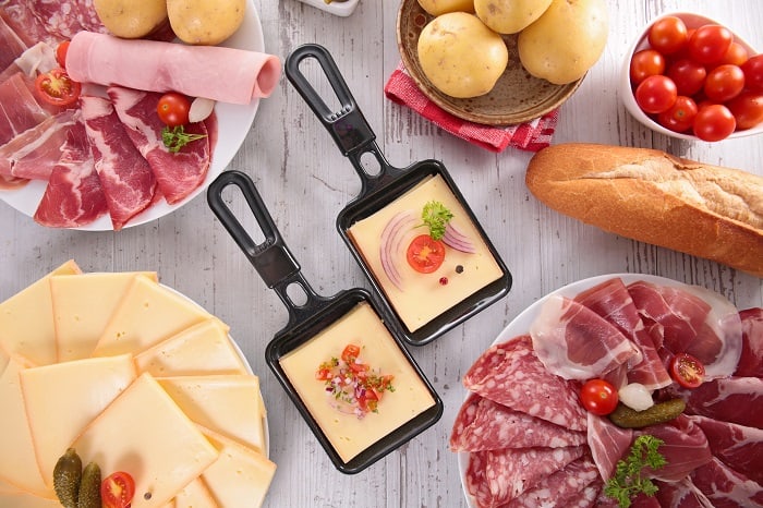 Raclette party food