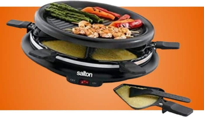 Salton 6-Person Smokeless Indoor Raclette