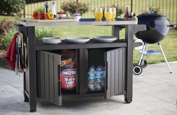 Grill prep clearance cart