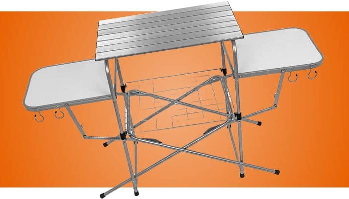 Camco Olympian Deluxe Portable Grill Table