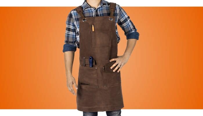 Heavy Duty Waxed Canvas Work Apron