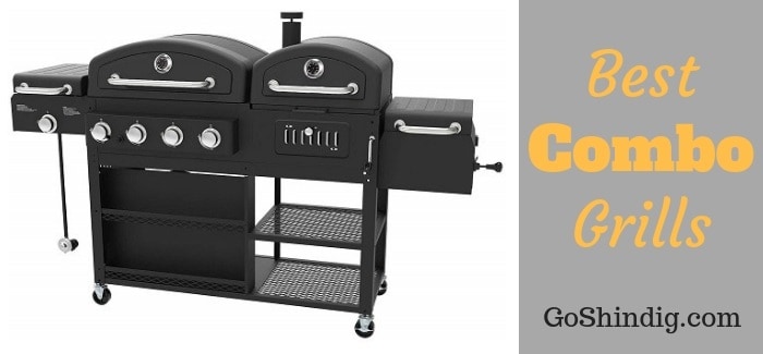 RevoAce Dual Fuel Gas Charcoal Combo Grill, Black With Stainless ...