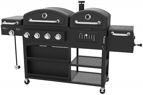 Smoke Hollow gas and charcoal smoker combo grill