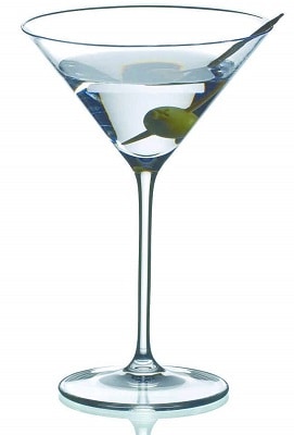 Martini Glass types of cocktail glasses