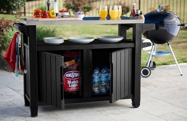 Keter Charcoal Storage Table