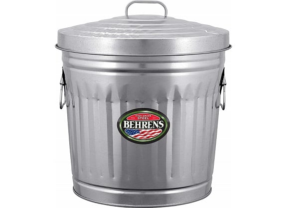 Trash Can Charcoal Container