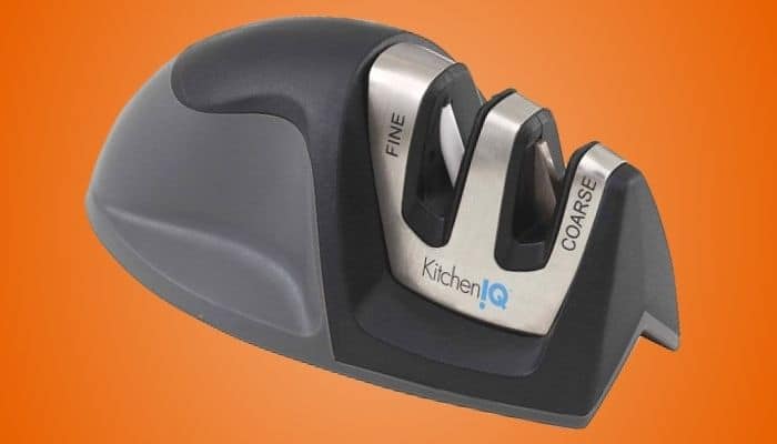 KitchenIQ Angle Adjust Adjustable Electric Knife Sharpener - Food Fanatic