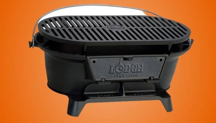 Lodge Cast Iron Sportsman’s Charcoal Grill