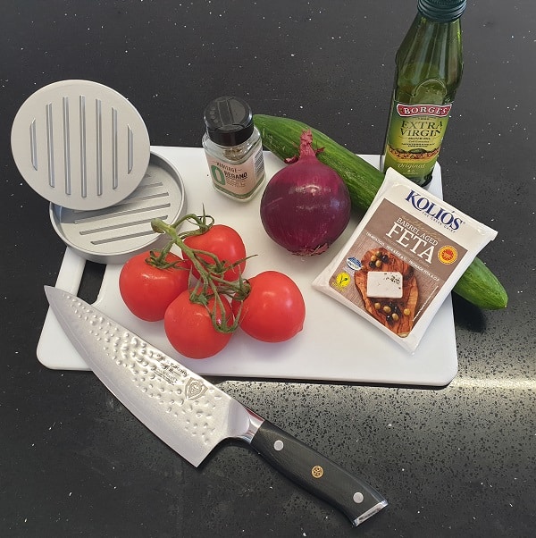 Greek Burger Salad Ingredients