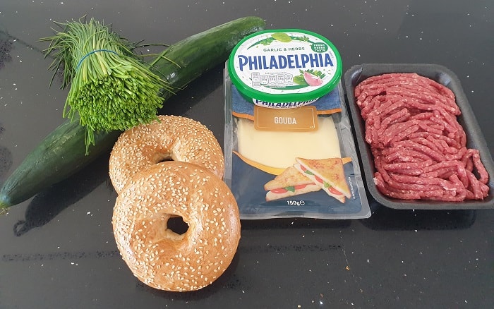 Bagel Burger Ingredients