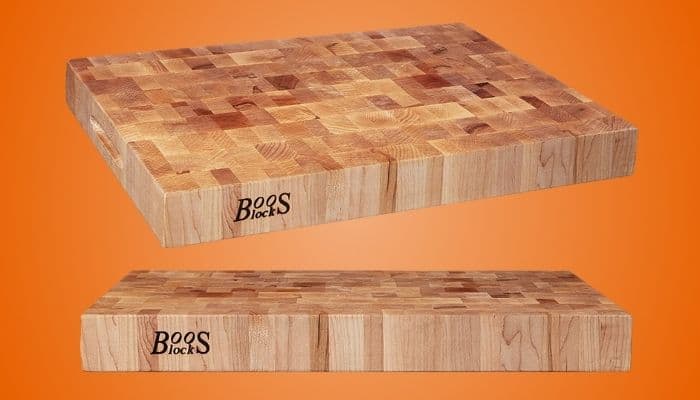 John Boos Small Maple Wood Cutting Board For Kitchen, 12 Inches X 12  Inches, 3 Inches Thick End Grain Square Butcher Chopping Block With Feet :  Target