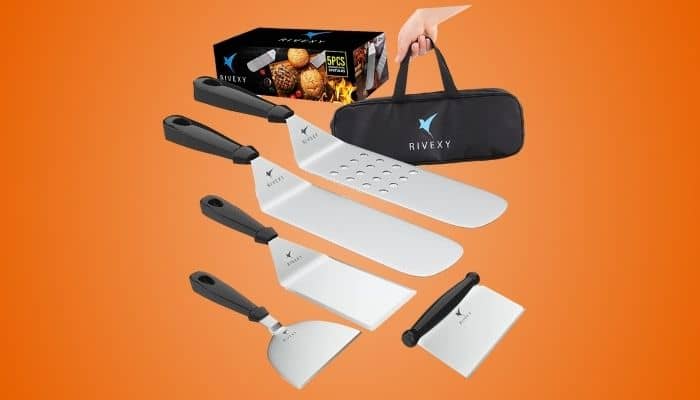 Rivexy Multipurpose Griddle Spatula Set