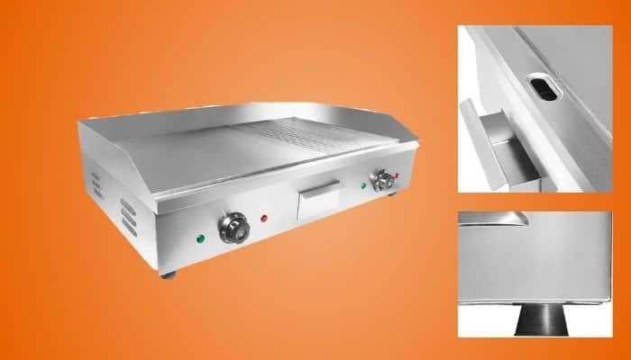 ALD Kitchen Electric Grooved Griddle