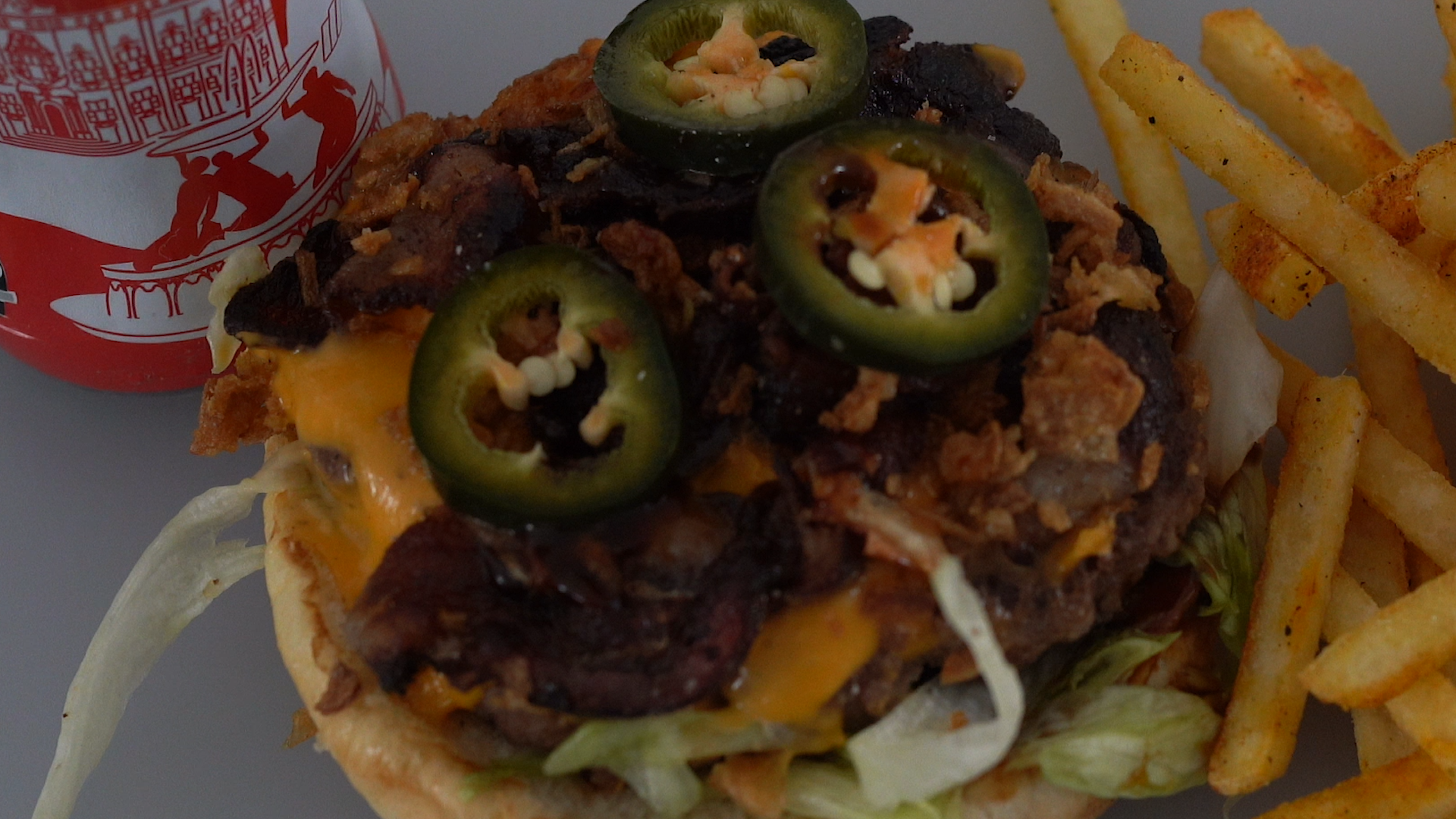 Pickled Jalapenos on a Burger
