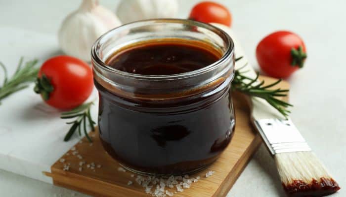 Jar of Homemade BBQ Sauce